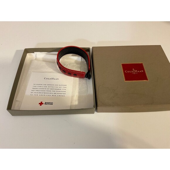 Vintage Cole Haan 9/11 Commemorative Bracelet - American Red Cross NIB - Picture 2 of 5